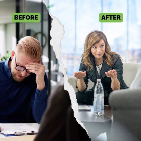 resilient change leader before and after