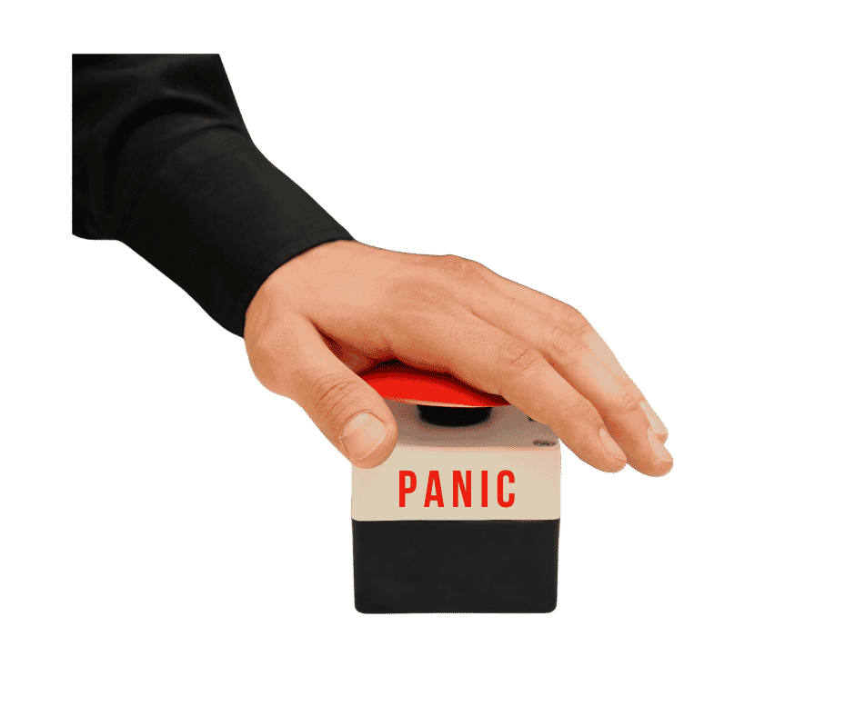 Leading change improves your mental health - Panic button