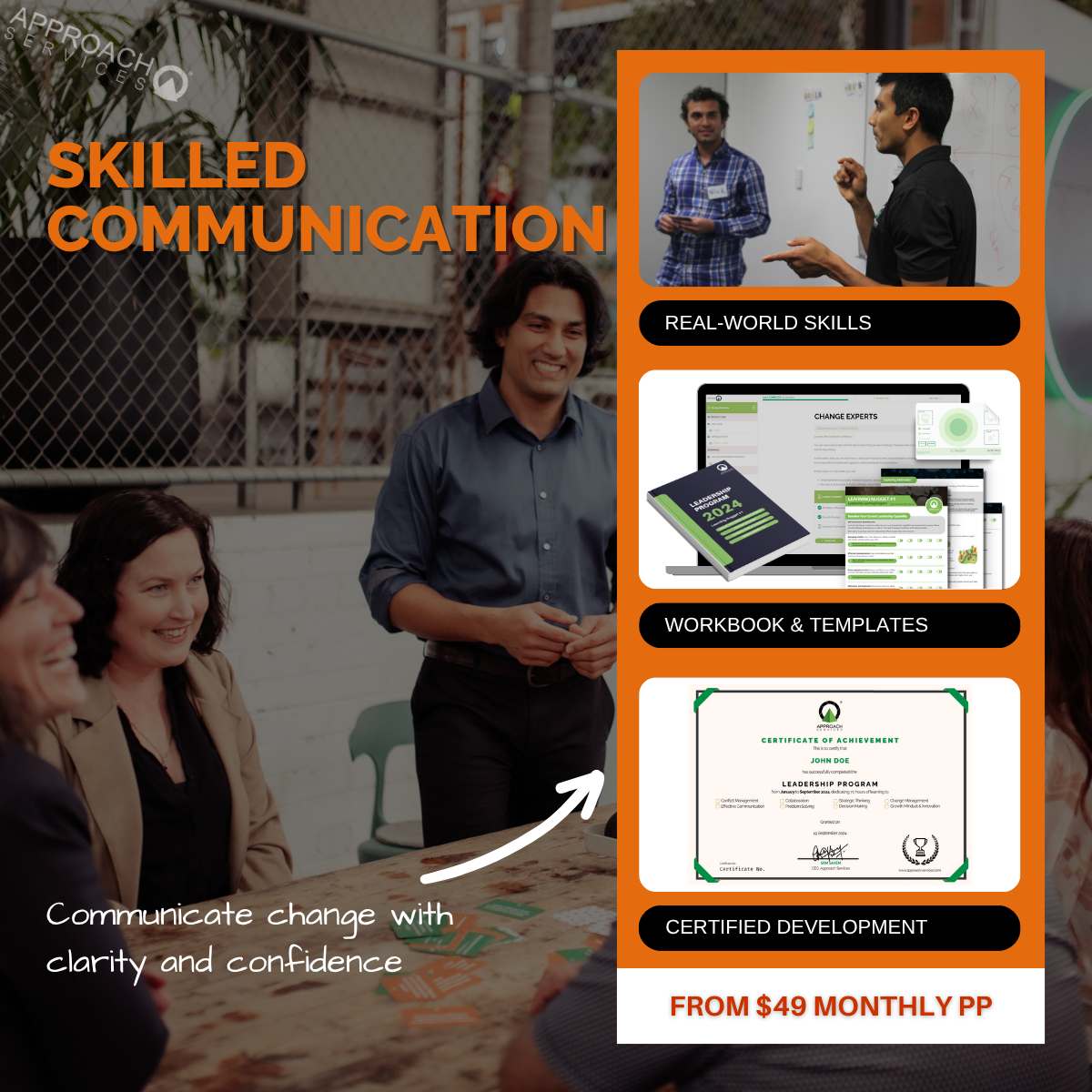 communicating change content